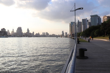 Promenade du Bund à Shanghai, Chine	
