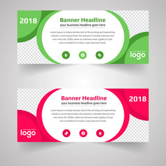 Corporate Horizontal web banners template.