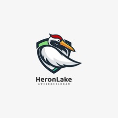 Vector Logo Illustration Fox Mascot Cartoon Style.