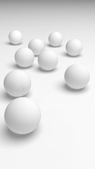 White abstract background. Lowpoly backdrop. Crumpled paper. 3D illustration