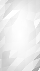 Fototapeta premium White abstract background. Lowpoly backdrop. Crumpled paper. 3D illustration
