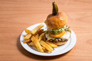 Delicious Spicy Chili Burger