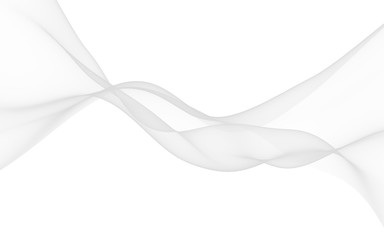 White abstract background. Fluttering white scarf. Waving on wind white fabric. 3D illustration
