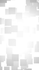 White abstract background. Misty backdrop with grey squares. 3D illustration