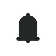 Single icon of a bell notification vector illustration