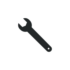 Wrench icon isolated on white background