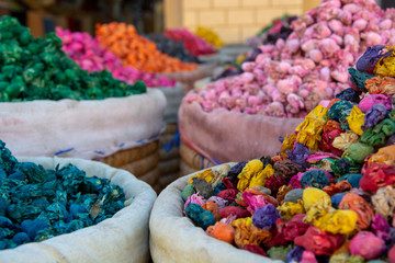 colorful flowers in a market
