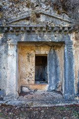 Fototapeta na wymiar Ruins of Pinara ancient city, Turkey