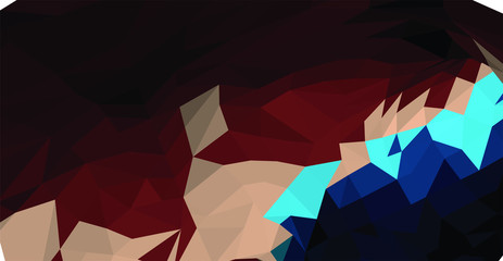 Multicolor contrasting polygonal background of large shapes.