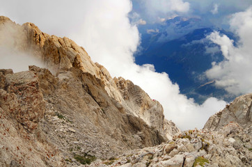 curtain of clouds
