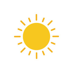 sun icon vector design template