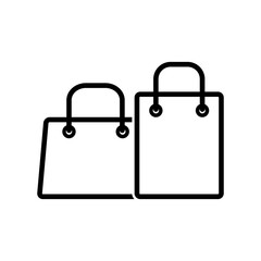 shopping bag - paper bag icon vector design template