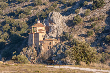 Hermitage of San Saturio (Soria, Spain).