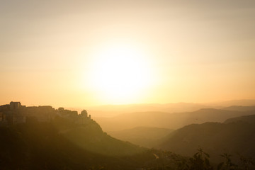 mountains silhouettes