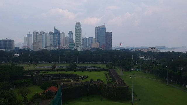 Views of Manila Philippines, shot in the old fortress area