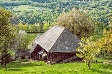 Obraz premium Rural landscape, Muranska Zdychava, Slovakia, seasonal natural scene