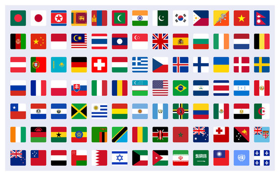 Aet of Countries Flags of The World