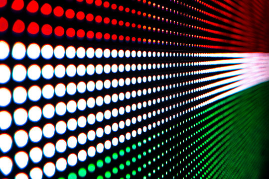 Led panel flag three color: red, white and green