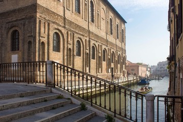 Fototapeta na wymiar The historical building of Scuola Grande della Misericordia in Venice, Italy
