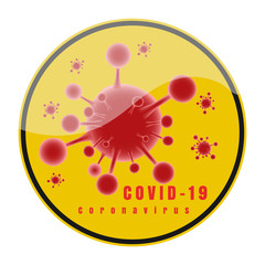 Stop Novel Coronavirus outbreak covid-19. Coronavirus COVID-19 icon. Coronavirus warning sign. Protect coronavirus COVID-19 icon Lock down sign Stay at home. biohazard symbol.5