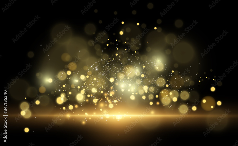 Poster beautiful sparks shine with special light. vector sparkles on a transparent background. christmas ab