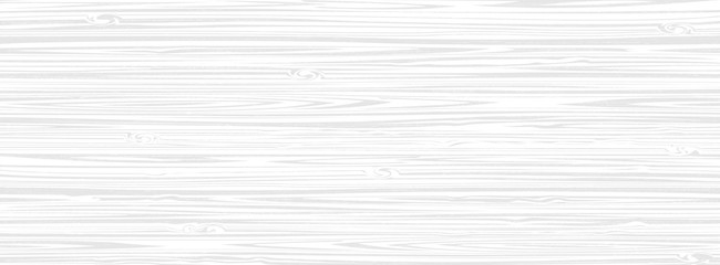 White wooden surface background, vector plank wood texture