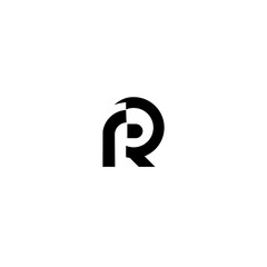 PR RP Letter Logo Design Template
