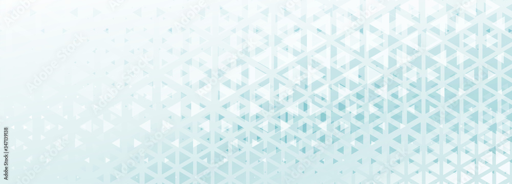 Canvas Prints abstract triangle pattern banner with blue and white shade