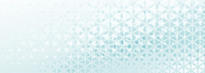 abstract triangle pattern banner with blue and white shade