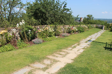 graveyard in avranches in normandy (france)