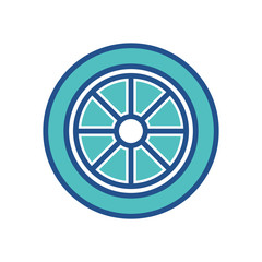 Fototapeta premium car tires icon design, flat style trendy collection