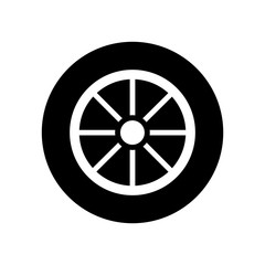 Fototapeta premium car tires icon design, flat style trendy collection