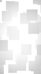 White abstract background. Misty backdrop with grey squares. 3D illustration