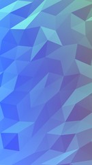 Abstract triangle geometrical blue background. Geometric origami style with gradient. 3D illustration