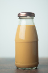 Thai milk tea in bottle