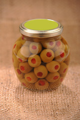 olives in a jar
