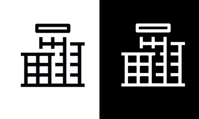 Mortgage Icons vector design black and white 