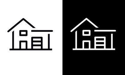 Mortgage Icons vector design black and white 