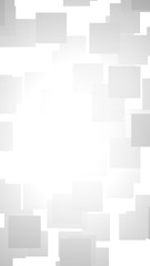 White abstract background. Misty backdrop with grey squares. 3D illustration