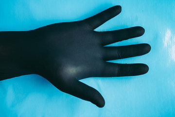Disposable Nitrile gloves to protect agains virus infections