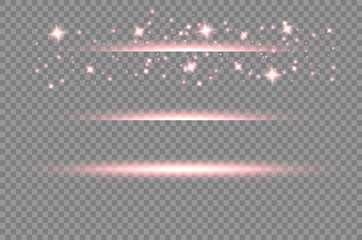 The dust sparks and golden stars shine with special light. Vector sparkles on a transparent background. Christmas light effect. Sparkling magical dust particles.