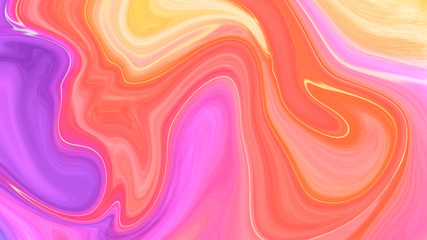 Liquid effect abstract colorful background. Marble effect trendy background.