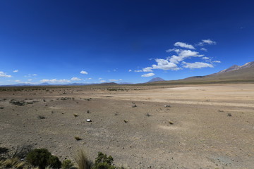 Fototapeta na wymiar Peruvian Landscape on the way to Arequipa