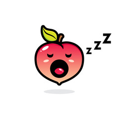 cute peach vector design