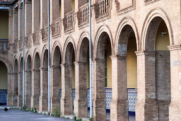 View of the arcs old hospital close up