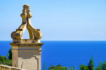 Beautiful summer vacation on Capri Island in Campania, Italy with breathtaking landscape scenery...