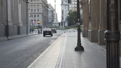 Obraz premium traffic in downtown Buenos Aires.