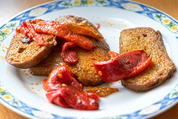 seitan o comida vegana o carne vegetal