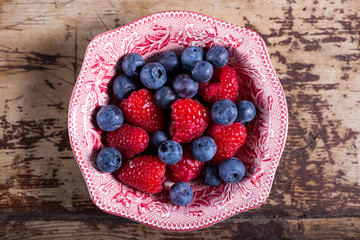 Bowl with fresh berries
