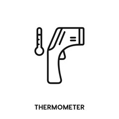 thermometer icon vector. thermometer sign symbol